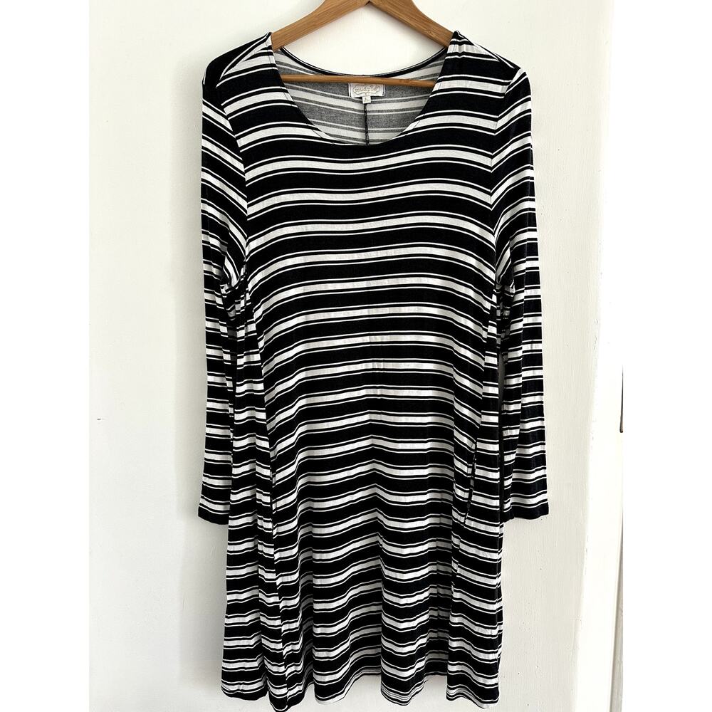 Mud Pie Jocelyn Women's Long-SleevedJersey Dress Size Large